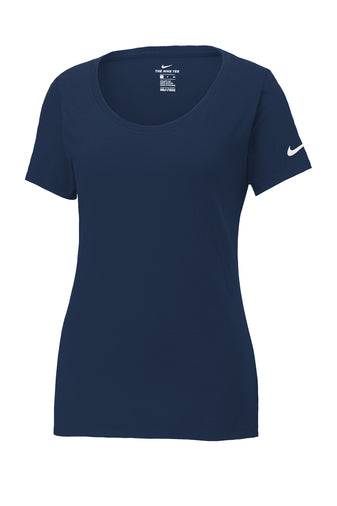 NIKE LADIES DRI-FIT COTTON/POLY SCOOP NECK TEE NKBQ5234 - Elliot