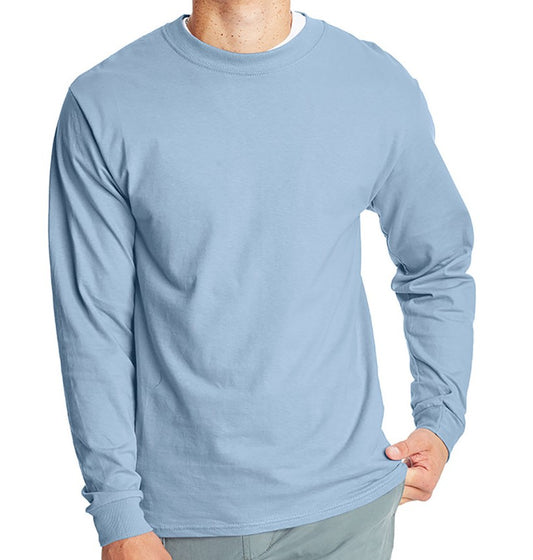 HANES® BEEFY-T® - 100% COTTON LONG SLEEVE T-SHIRT 5186 - Elliot