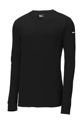 NIKE DRI-FIT COTTON/POLY LONG SLEEVE TEE NKBQ5230- SNHH