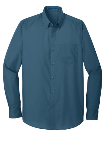 Long Sleeve Carefree Poplin Shirt - W100