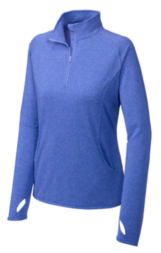 SPORT-TEK® LADIES SPORT-WICK® STRETCH Half-ZIP PULLOVER LST850- SNHH